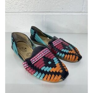Sandy Exclusivas Rainbow Mexican Boho Huaraches Sandals Flats / Size 24 US 7